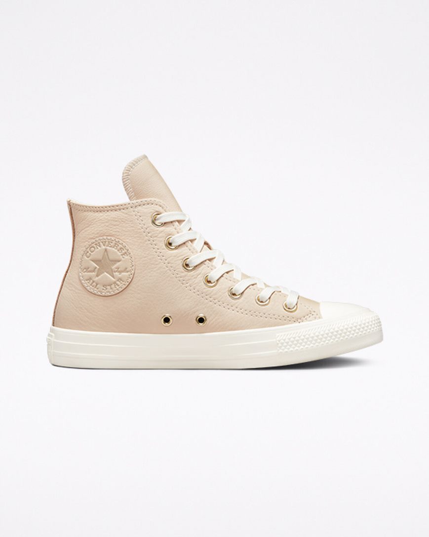 Zapatillas Altas Converse Chuck Taylor All Star Earthy Neutrals Mujer Albaricoque Doradas Claro | PE 57E240